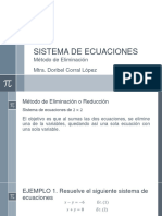 MATEMATICAS - Sistema de Ecuaciones - Método de Eliminación