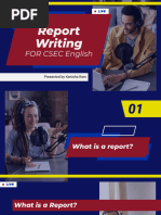 Report Writing For CSEC