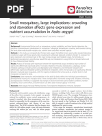 Small Mosquitoes, Large Implications: Crowding and Starvation Affects Gene Expression and Nutrient Accumulation in Aedes Aegypti