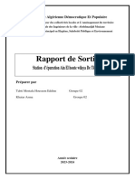 Rapport de Sortie