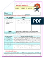 1º U2 S1 Sesion D5 Tutoria Reconozco y Valoro Mi Cuerpo