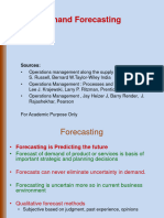 OM 11 2023 Topic Demand Forecasting