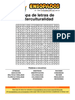 Sopa de Letras de Interculturalidad