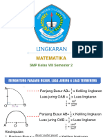 Kelas 8-04. Panjang Busur, Luas Juring