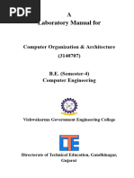 COA - Lab Manual - Even-2024