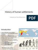 History of Human Settlements