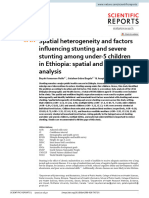 Spatial Heterogeneity and Factors Influencing Stunting and Severe Stunting Among Under-5 Children in Ethiopia Spatial and Multilevel Analysis