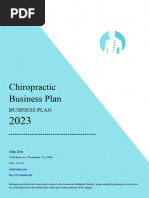 Chiropractic Business Plan