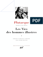 Plutarque Les Vies Des Hommes Illustres I Pleiade