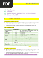 6.0 Electrochemistry