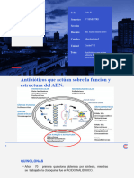 Unidade VII-Dra Microbiología I (3º) - Antibióticos-Parte 4 - Antibióticos Que Actúan Sobre La Función y Estructura Del ADN