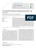 A Mass - and Energy Balance-Based Process Modelling Study For The Pyrolysis