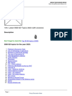 104+ Latest SSB GD Topics 2023 (With Answers)