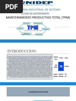 Ingenieria Industrial en Sistema: Mantenimiento Productivo Total (TPM)