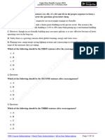 Jumbled Sentences Set-4 (Prelims)