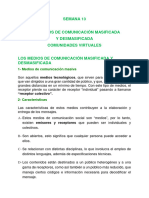 Los Medios de Comunicación Masificada y Desmasificada