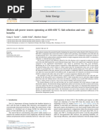 2018 Molten Salt Power Towers Operating at 600-650 °C Salt Selection and Cost Benefits