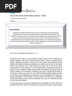 Evaluaciones Finales Segundo Periodo Lenguaje - Septimo