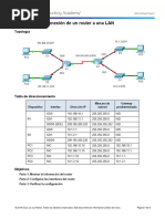 6.4.3.3 Packet Tracer - Connect A Router To A LAN