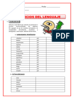 Los Vicios Del Lenguaje para 2do Bachillerato