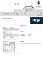 PLUTO LED - CL100-CL101 Downlight Series - Product Sheet