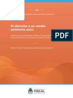 DGDH Dictámenes N°10 El Derecho A Un Medio Ambiente Sano