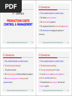 Chapter 8 Costs Management