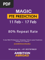 PTE Prediction 11 To 17 Feb