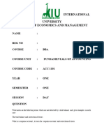 Errors of Accounts Racheal