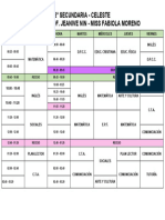 Horario 2do Celeste