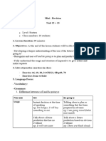 Mini - Revision Unit 12 + 13 (Leo 3 Impe)