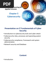 Chapter # 5 Cybersecurity