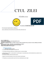 Proiectul Zilei: CLASA A II A