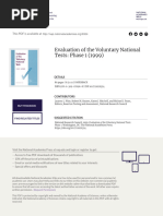 Evaluation of The Voluntary National Tests: Phase 1 (1999) : This PDF Is Available at