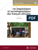 Aspects Linguistiques Et Sociolinguistiq