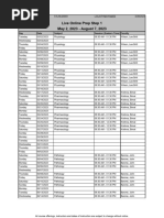 KAPLAN LOL Preparation Schedule