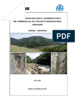 Caracterización Geologica Del Corredor Vial Hidronare