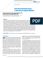 X2V 3D Organ Volume Reconstruction From A Planar X-Ray Image With Neural Implicit Methods