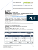 Datos Del Cliente: Proforma - Cotización de Servicios