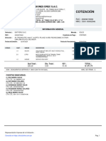 Cotización: Inversiones Drec S.A.C