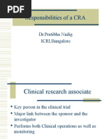 Responsibilities of A CRA