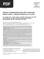 Artrosis Glenohumeral Despues de Artroscopia Bankart Repair A Long-Term Follow-Up of 13 Years