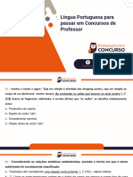 Slides Lingua Portuguesa para Passar em Concursos de Professor