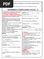 Nombres Complexes 1 Cours Et Exercices Corriges 2