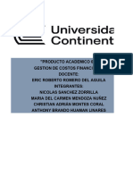 Producto Academico N°1 - Gestión de Costos Financieros