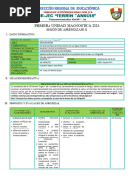 Sesión de Aprendizaje - Unidad 1 - Sesión 2