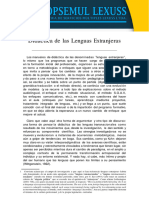 Articulo 02 La Investigación en Didáctica de Las Lenguas Extranjeras