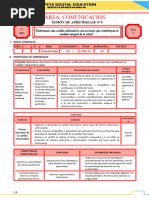 1° Sesión de Aprendizaje Sesión5-Sem.3-Exp.2