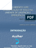 Acolhimento e Classificação de Risco - Apresentação