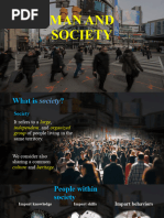 Lesson 9. Man and Society